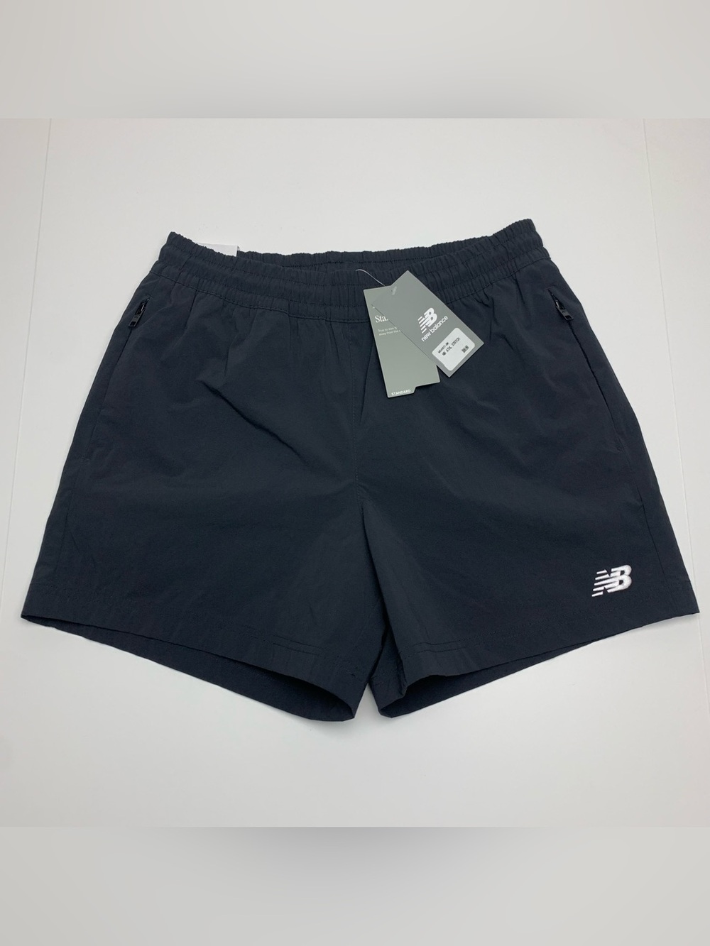 New Balance Athletic Stretch Woven Black 5" Shorts Mens Size Medium NWT